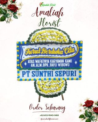 Papan Bunga Duka di Pinang Kencana